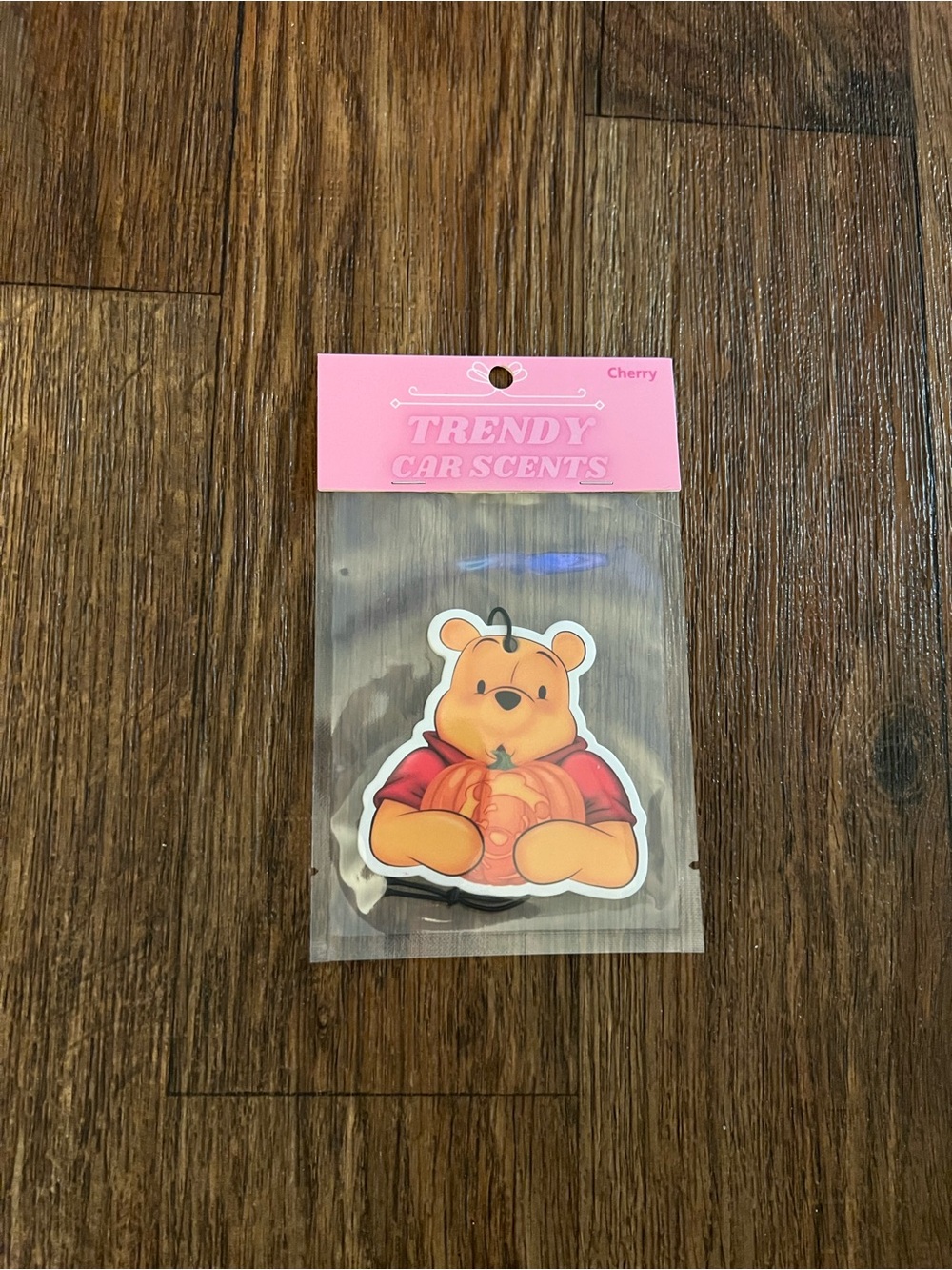 🍯🎃 Winnie the Pooh Pumpkin Car Air Freshener – Cherry Scent